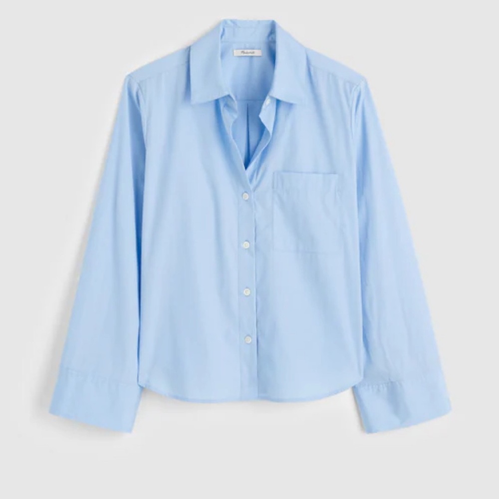 NWT- Madewell Light Blue Shirt Size xxs